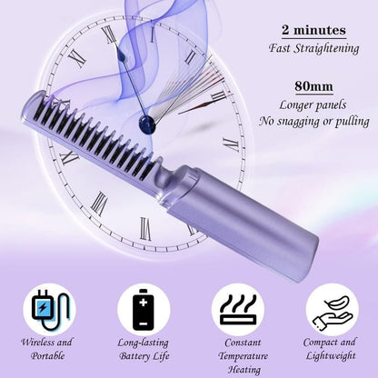 Portable Mini Hair Straightener Rechargeable Combo
