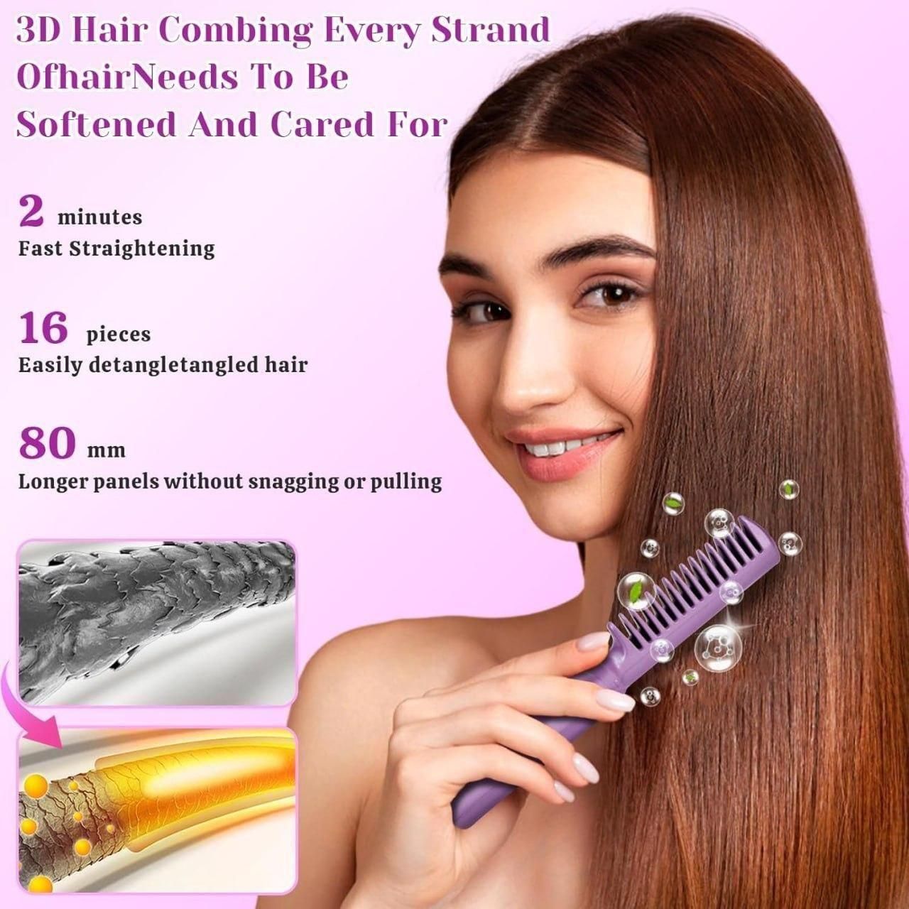 Portable Mini Hair Straightener Rechargeable Combo