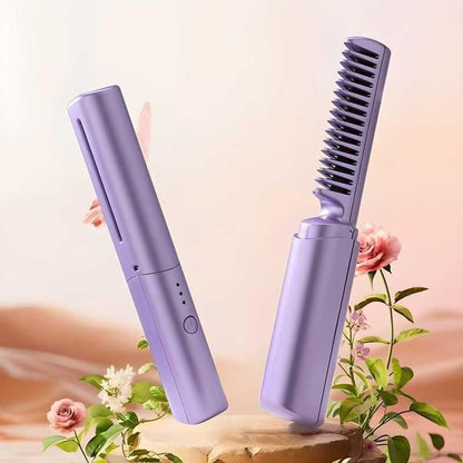 Portable Mini Hair Straightener Rechargeable Combo